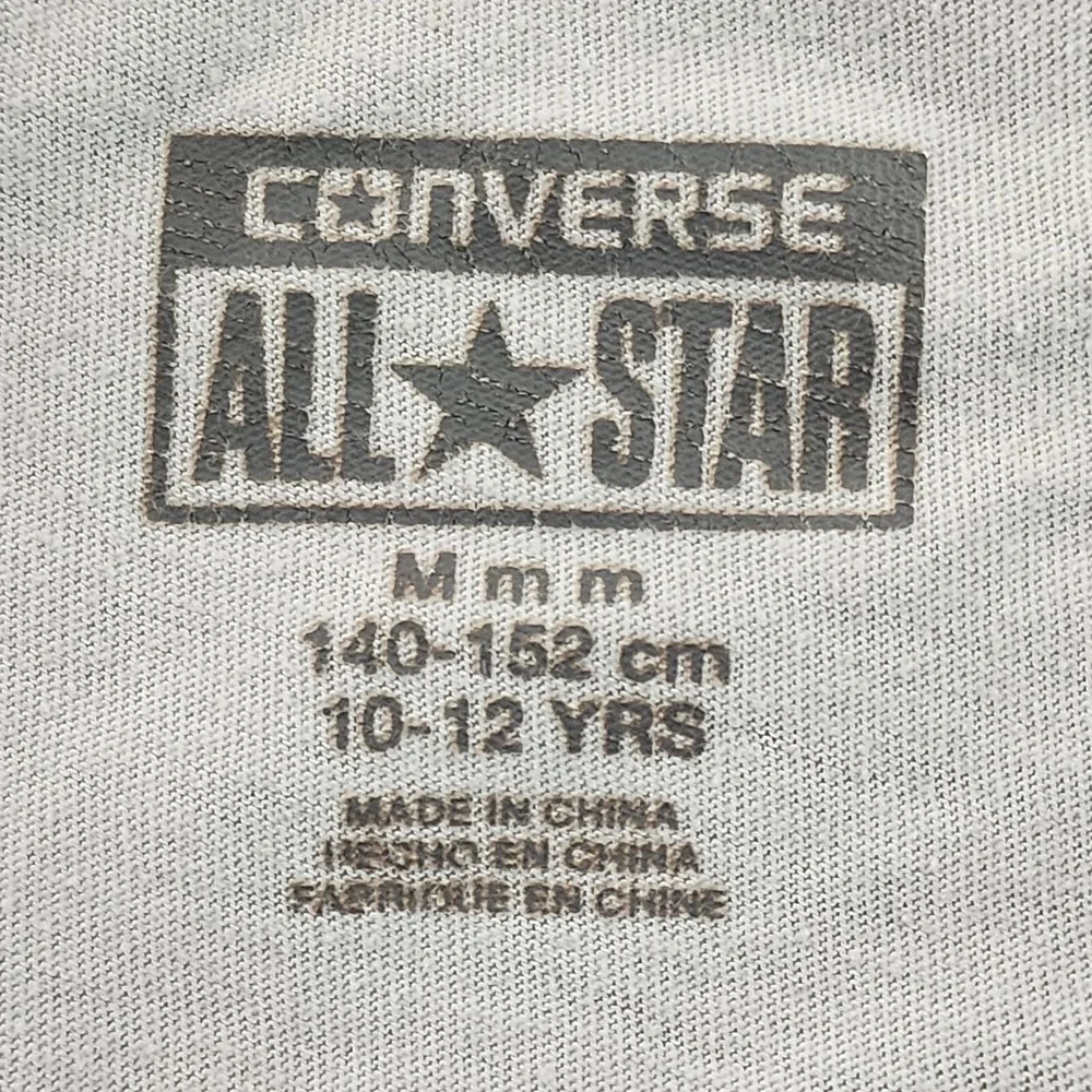 Converse All Star White Short Sleeve Cotton T-Shirt Youth M